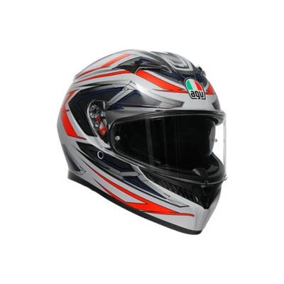 AGV KASK K3 SPACE MATT WHITE RED FLUO