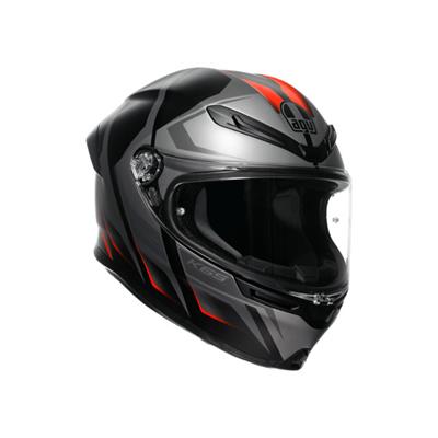 AGV KASK K6 S KARVE MATT BLACK GREY RED