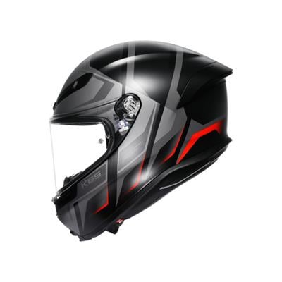AGV KASK K6 S KARVE MATT BLACK GREY RED