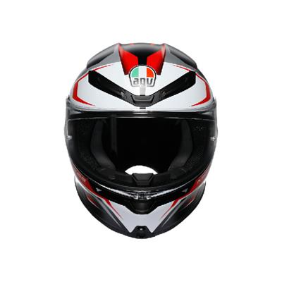 AGV KASK K6 S KARVE MATT BLACK WHITE RED