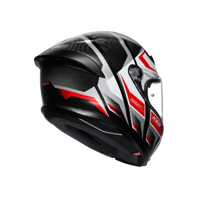 AGV KASK K6 S KARVE MATT BLACK WHITE RED
