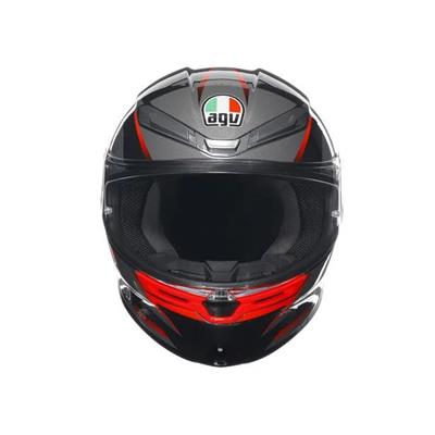 AGV K6 S SLASHCUT BLACK GREY RED KASK