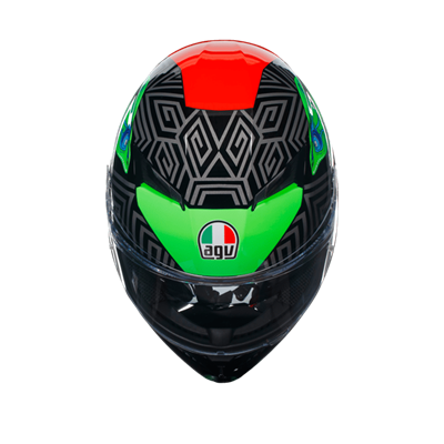AGV KASK K3 MPLK KAMALEON BLACK RED GREEN