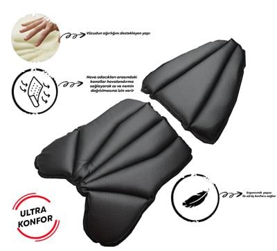 VEXO HAVA DESTEKLİ MOTOSİKLET-SCOOTER KONFOR SELE MİNDERİ TK (UNIVERSAL)