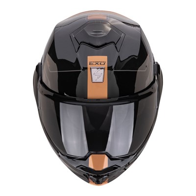 SCORPİON EXO-TECH EVO TRAVELLER ÇENE AÇILABİLİR MOTOSİKLET KASKI SİYAH / BAKIR