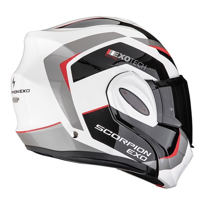 SCORPİON EXO-TECH EVO PRO ACUTİ ÇENE AÇILABİLİR MOTOSİKLET GRİ / SİYAH / KIRMIZI
