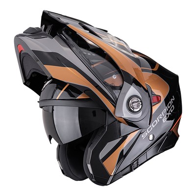 SCORPİON ADX-2 KAMPS ADV MOTOSİKLET KASKI SİYAH / BAKIR