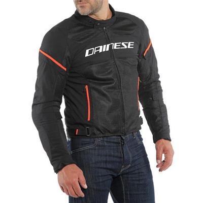 DAINESE AIR FRAME D1 TEX  BLACK WHITE RED CEKET