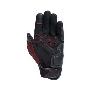 DAINESE ELD/ERMEX CLOVES BLACK RED LAVA