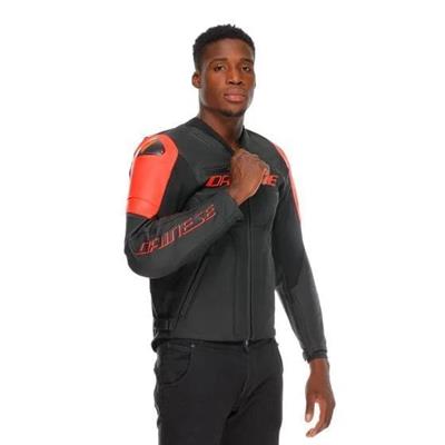 DAİNESE RACİNG 5 BLACK RED FLUO DERİ MONT