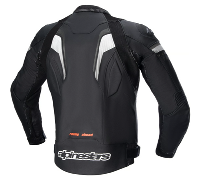 ALPİNESTARS GP PLUS R V3 RIDEKNIT LEATHER CEKET BLACK WHITE