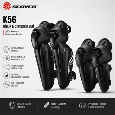SCOYCO DİZLİK DİRSEKLİK K57
