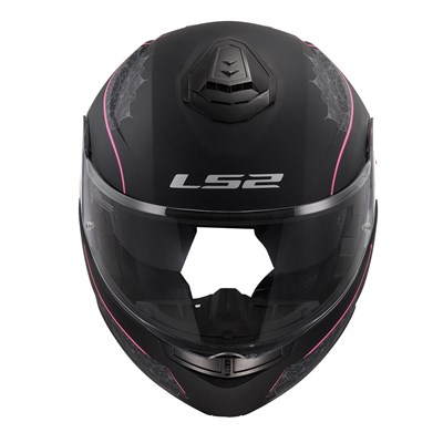 LS2 STROBE 2 LUX M.SİYAH-PEMBE KASK