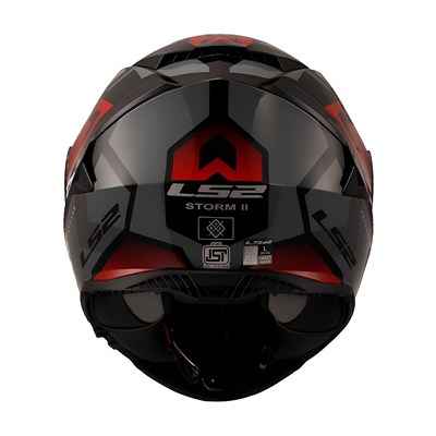 LS2 STORM 2 KRONOS KIRMIZI-GRİ KASK