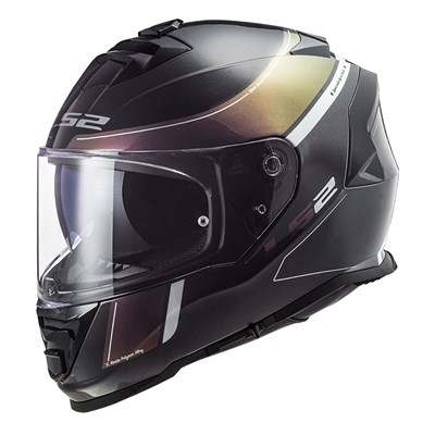 LS2 STORM 2 VELVET MAT SİYAH-GÖKKUŞAĞI KASK