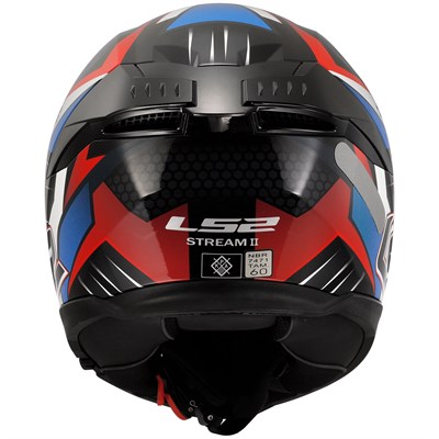 LS2 STREAM 2 TINUX SİYAH-KIRMIZI KASK
