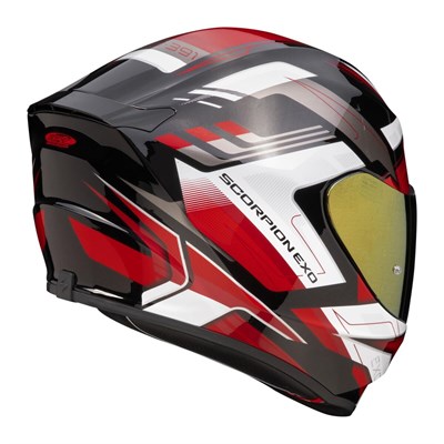 SCORPION EXO 391 CAPTOR KAPALI MOTOSİKLET KASKI SİYAH / KIRMIZI