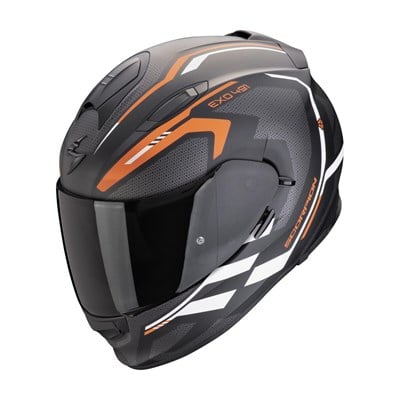 SCORPION EXO 491 EVO KRIPTA KAPALI MOTOSİKLET KASKI MAT SİYAH / ORANJ