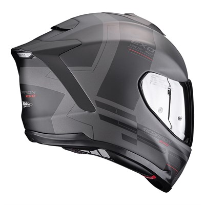 SCORPION EXO-1500 AIR DUAL KAPALI MOTOSİKLET KASKI MAT SİYAH / GRİ / KIRMIZI