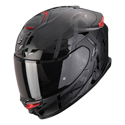 SCORPİON APEX EXO-GT SP CARBON MATRİX AİR NOBLE KAPALI MOTOSİKLET KASKI MAT SİYAH / SİYAH 