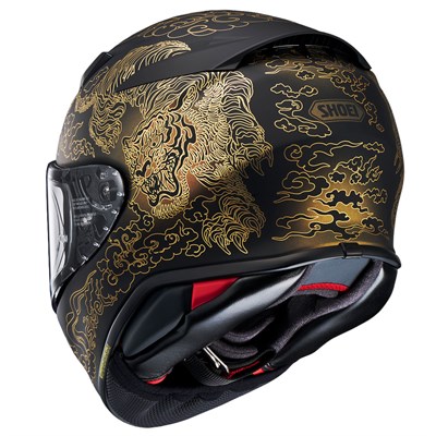 SHOEI NXR 2 FEARLESS TC-5 GOLD BLACK KASK
