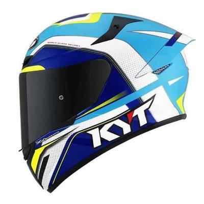 KYT TT-COURSE GRAND PRIX BLUE WHİTE
