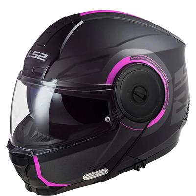 LS2 SCOPE 2 ARCH MAT TITANIUM-PEMBE KASK