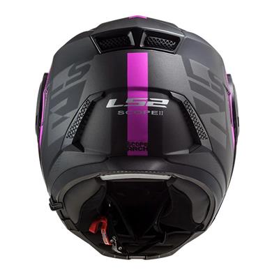 LS2 SCOPE 2 ARCH MAT TITANIUM-PEMBE KASK