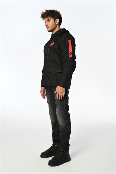 LS2 METROPOLIS EVO SİYAH-KIRMIZI MONT