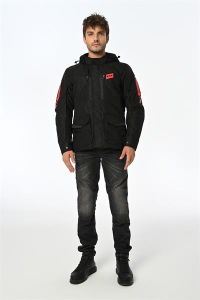 LS2 METROPOLIS EVO SİYAH-KIRMIZI MONT