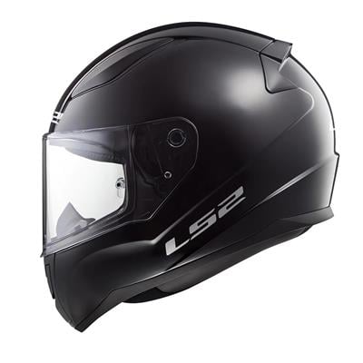 LS2 RAPID 2 SOLID GLOSS BLACK KASK
