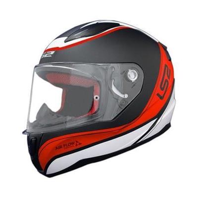 LS2 RAPID DEEPER MATT RED BLACK KASK 