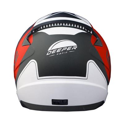 LS2 RAPID DEEPER MATT RED BLACK KASK 