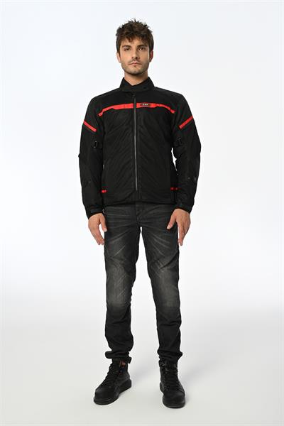 LS2 RIVA MAN JACKET BLACK RED CEKET 