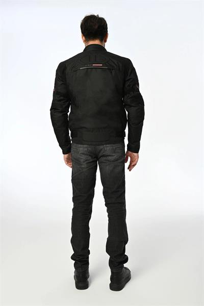 LS2 SHADOW MAN JACKET SİYAH KIRMIZI MONT