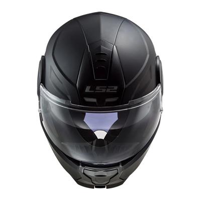 LS2  SOLID MAT BLACK ÇENE AÇILIR KASK 