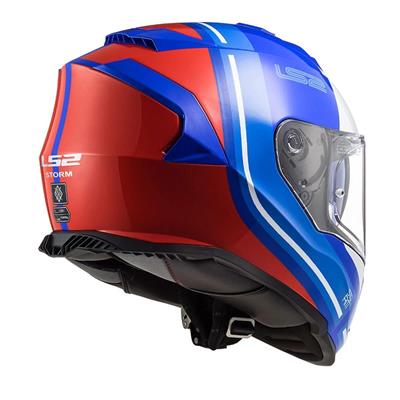 LS2 STORM 2 SLANT GLOSS BLUE RED KASK