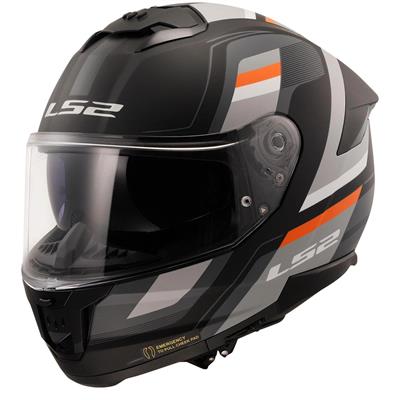 LS2 STREAM 2 VINTAGE MAT SİYAH-GRİ-BEYAZ-KIRMIZI 