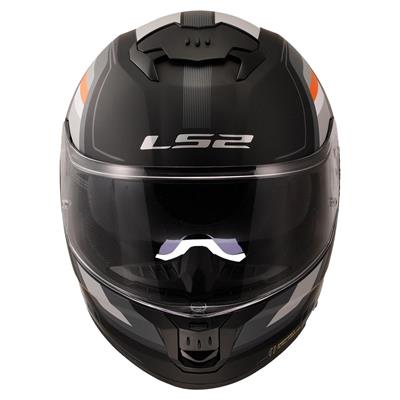 LS2 STREAM 2 VINTAGE MAT SİYAH-GRİ-BEYAZ-KIRMIZI 