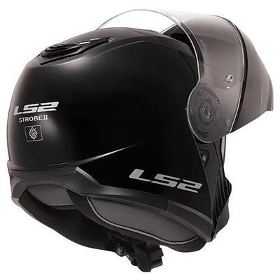 LS2 STROBE 2 PARLAK SİYAH KASK