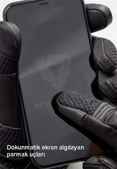 REVIT GLOVES METRIC BLACK NEON RED ELDIVEN