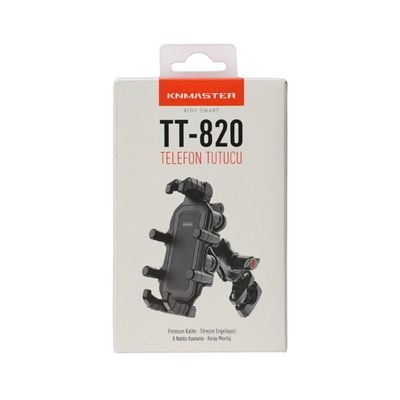 KNMASTER TT-820 TİTREŞİM ÖNLEYİCİLİ MOTOSİKLET TELEFON TUTUCU