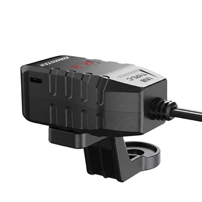 KNMASTER UC200 MOTOSİKLET USB VE TYPE-C ÇİFT GİRİŞLİ ŞARJ SOKETİ