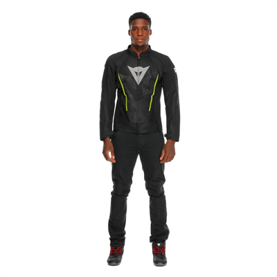 DAINESE HEROSPHERE BLACK WHITE YELLOW FLUO AIR TEKSTİL MONT