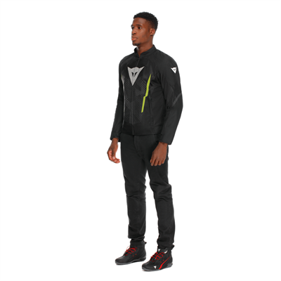 DAINESE HEROSPHERE BLACK WHITE YELLOW FLUO AIR TEKSTİL MONT