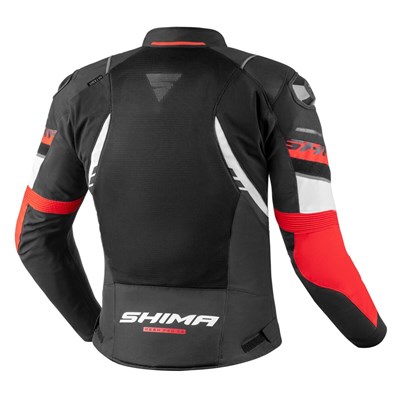 SHİMA MESH PRO 2.0 KORUMALI MOTOSİKLET MONTU SİYAH / BEYAZ / KIRMIZI