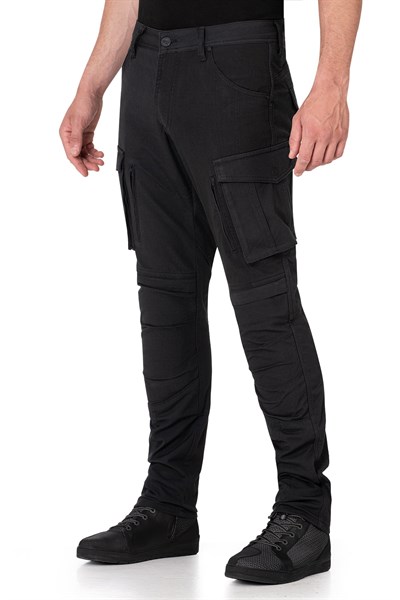 BJ TRUVA CARGO BLACK KORUMALI PANTOLON