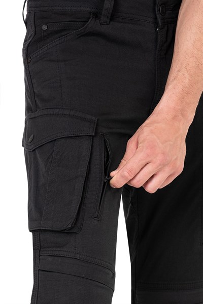 BJ TRUVA CARGO BLACK KORUMALI PANTOLON