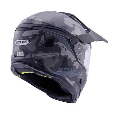 ZEUS ZS-913 BF6 MATT BLACK GREY BLACK SİLVER KAPALI KASK