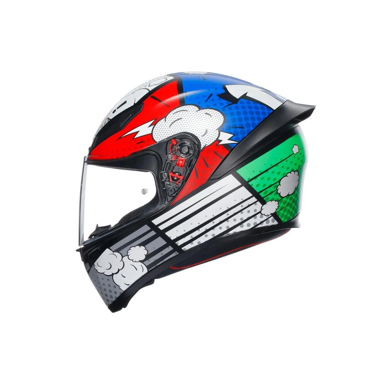 AGV K1 S Bang Mat Mavi Kask | Çift D Yarış Tipi | Şimdi Satın Al